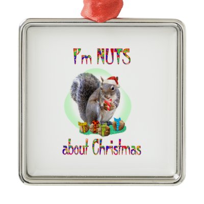 Christmas Squirrel ornaments