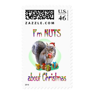 Christmas Squirrel postage