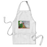 Christmas Squirrel Saying Ho Ho Ho Apron