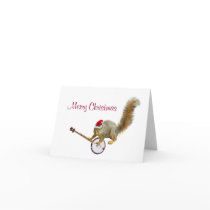 Christmas Squirrel with Banjo cards