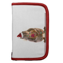 Christmas Squirrel with Candy Cane Planners