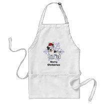Christmas Staffordshire Bull Terrier Apron