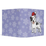 Christmas Staffordshire Bull Terrier Binders