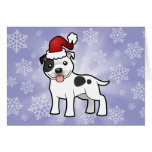 Christmas Staffordshire Bull Terrier Cards