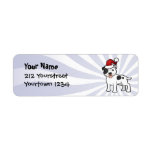 Christmas Staffordshire Bull Terrier Custom Return Address Labels