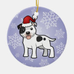 Christmas Staffordshire Bull Terrier Christmas Tree Ornament