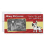 Christmas Staffordshire Bull Terrier Photo Card Template