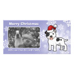 Christmas Staffordshire Bull Terrier Personalized Photo Card
