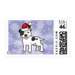 Christmas Staffordshire Bull Terrier Stamps