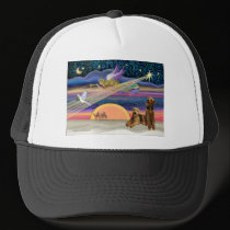 Christmas Star - Airedales (two) hats by dogartchristmasgifts Christmas Star - Airedales (two) hats
