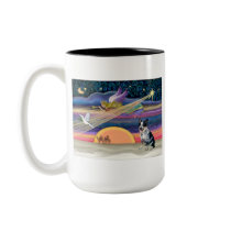 Christmas Star - Australian Cattle Dog mugs by dogartchristmasgifts Christmas Star - Australian Cattle Dog mugs