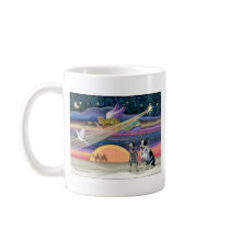 Christmas Star - Australian Cattle Dogs (two) mugs by dogartchristmasgifts Christmas Star - Australian Cattle Dogs (two) mugs