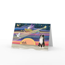 Christmas Star - Australian Shepherd (Tri) Greeting Cards