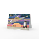 Christmas Star - Australian Shepherd (Tri) Greeting Cards