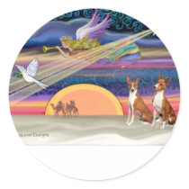 Christmas Star - Basenjis (two) Sticker