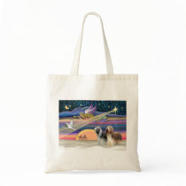 Christmas Star - Bearded Collies (two) Bags