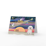 Christmas Star - Bichon Frise 2 cards