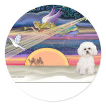 Christmas Star - Bichon Frise 2 Sticker