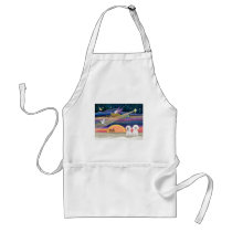 Christmas Star - Bichon Frise (two) Apron