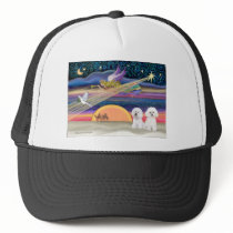 Christmas Star - Bichon Frise (two) Trucker Hat