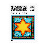 Christmas Star blue Stamp