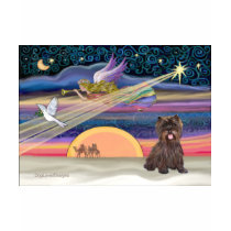 Christmas Star - Cairn Terrier (brindle) t-shirts