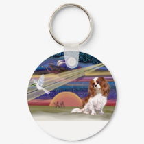 Christmas Star - Cavalier (Blenheim) keychains