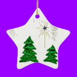 christmas star ceramic ornament ornaments
