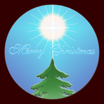 Christmas Star Holiday Stickers stickers