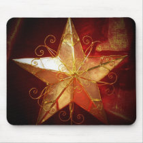 christmas star in spot light mousepads