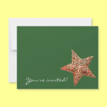 Christmas Star invitations