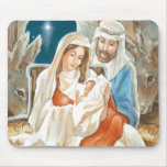 Christmas Star Nativity Painting Mousepads