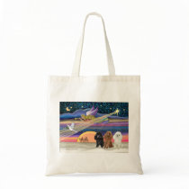 Christmas Star - Poodles (three Toy) - bags