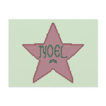 Christmas Star Postcard by ingasi Christmas Star Postcard