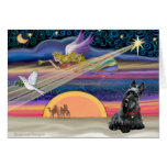 Christmas Star - Scottish Terrier 2B Greeting Cards