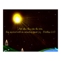 Christmas Star with Scripture Poster print
