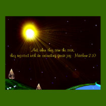 Christmas Star with Scripture Poster posters