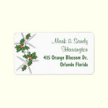 Christmas Starfish, Return Address Labels labels