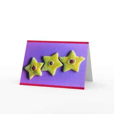 "Christmas Stars #1" Greeting Cards by Rmarvil