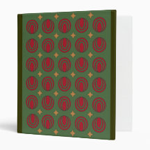 Christmas Stars and Oovies 3 Ring Binder
