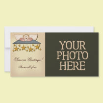 Christmas Stars Angel photo cards