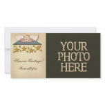 Christmas Stars Angel Photo Greeting Card