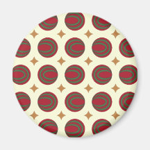 Christmas Stars & Oovies Refrigerator Magnets