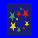 Christmas Stars postcards