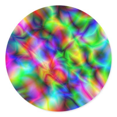 Christmas Stars Round Stickers by Moondial