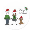 Christmas Stick Figures stickers