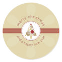 CHRISTMAS STICKER :: modern spotty tree 4 by holidayboutique CHRISTMAS STICKER :: modern spotty tree 4