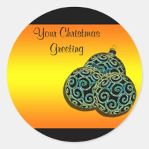 Christmas stickers - African sunset, customize