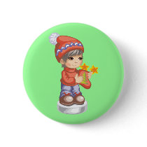 Christmas Stocking Boy buttons