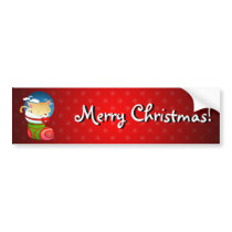 Christmas Stocking Bumper Stickers